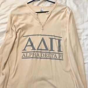 American Apparel Alpha Delta Pi long sleeve